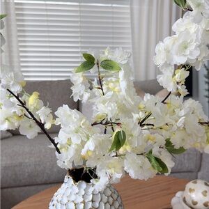 Flores blancas y rositas dos sets